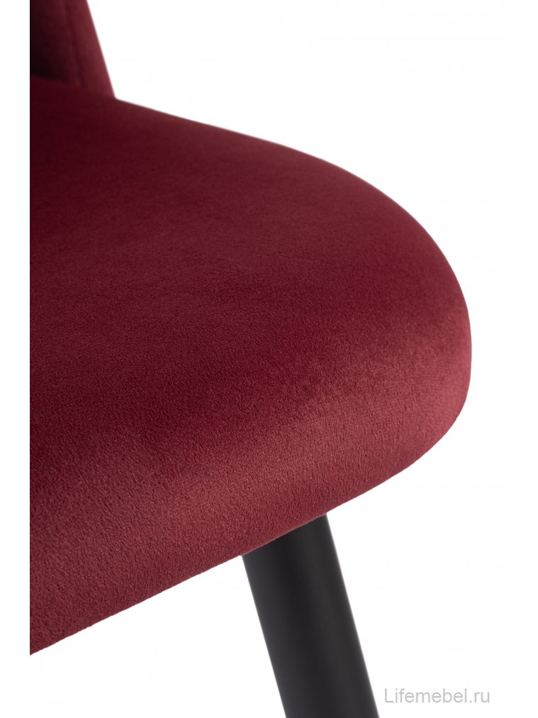 Стул на металлокаркасе Gabi wine red / black