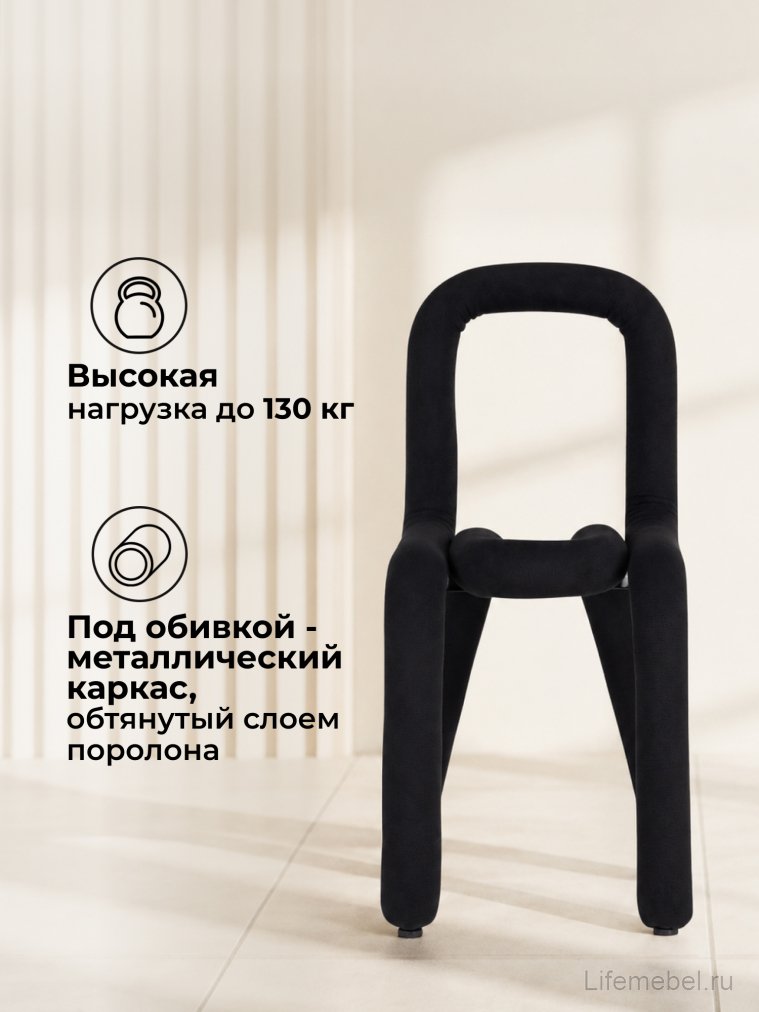 Стул на металлокаркасе Garden black