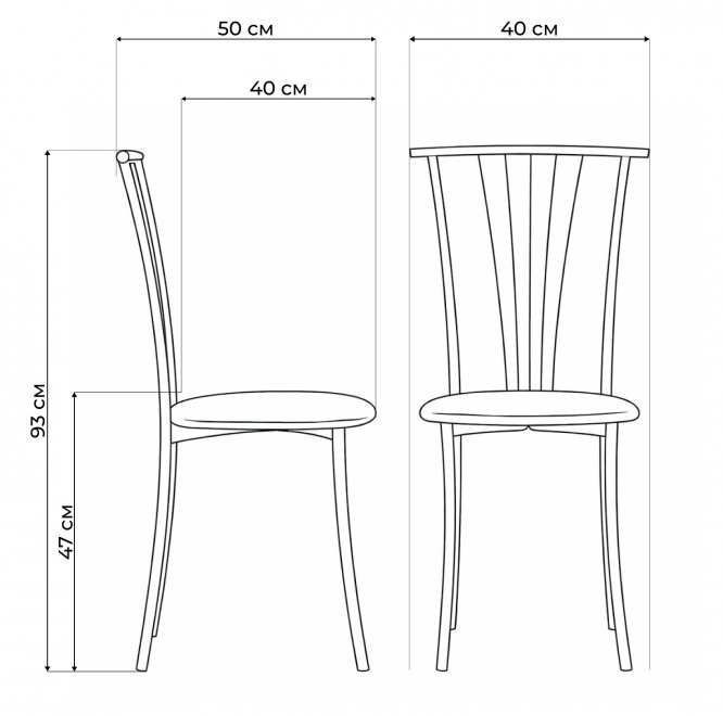 Стул на металлокаркасе Grigori белый полимер / светлый мусс