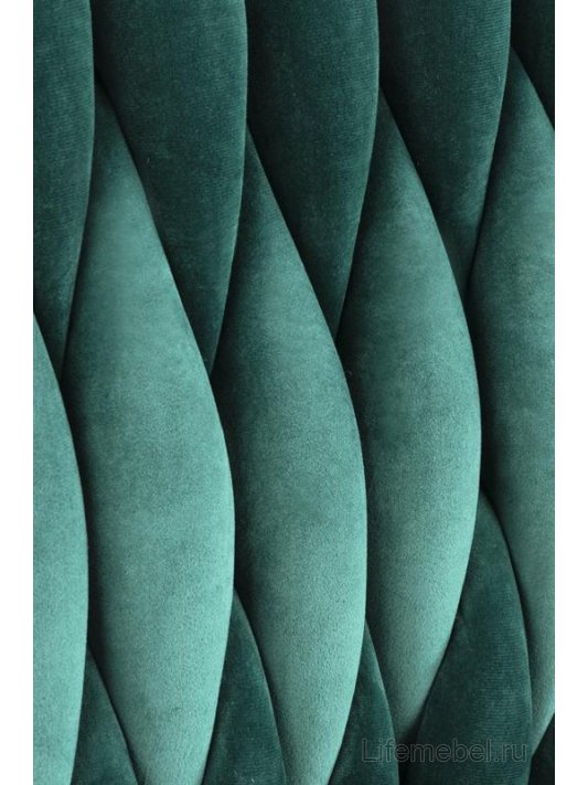 Стул на металлокаркасе Alma K436 темно-зеленый / золотой