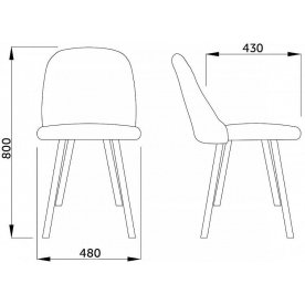Стул на металлокаркасе Honnor