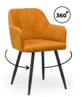 Стул на металлокаркасе Инфини терракота (ocean 015) / черный