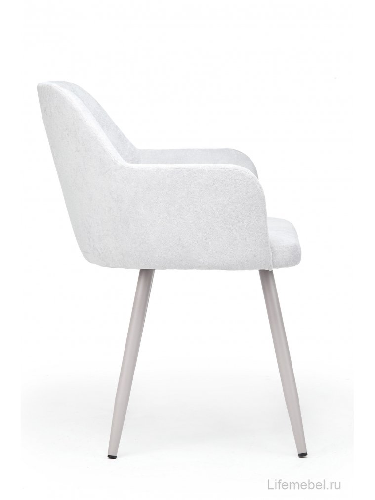 Стул на металлокаркасе Инфини светло-серый (ocean 021) / серый