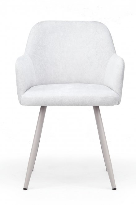 Стул на металлокаркасе Инфини светло-серый (ocean 021) / серый