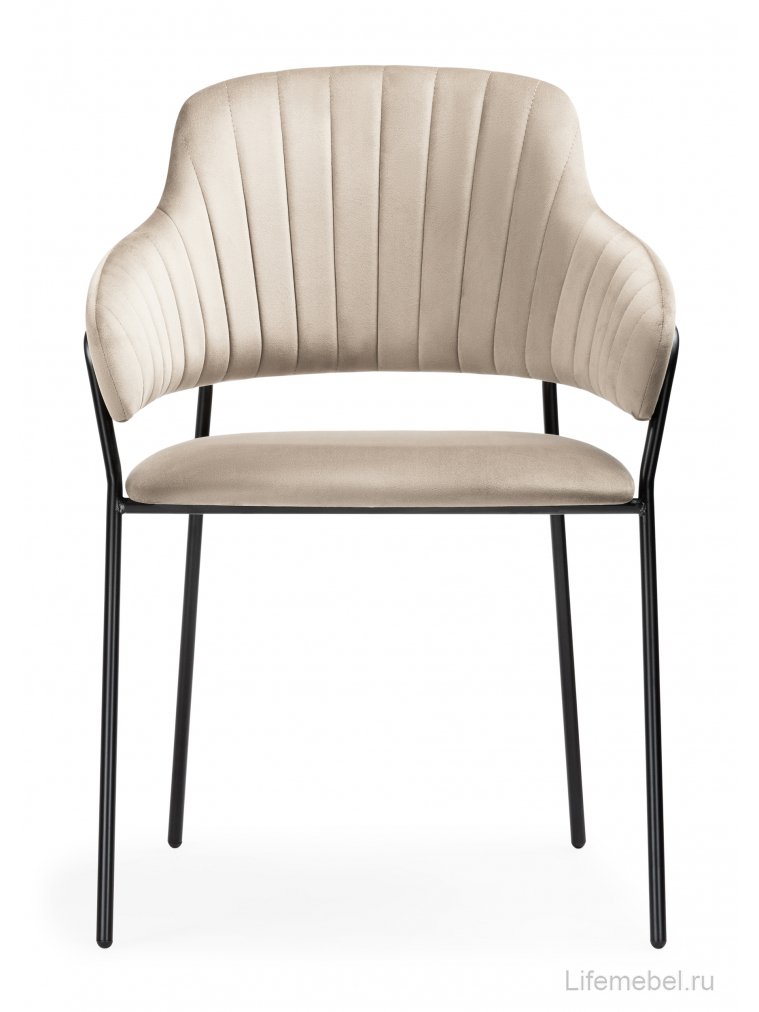 Стул на металлокаркасе Инклес дымчатый / черный глянец