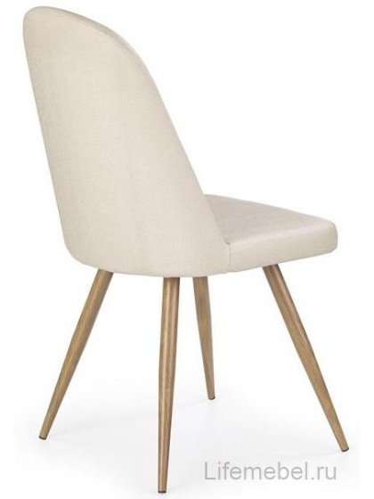 Стул на металлокаркасе K214 кремовый / дуб медовый