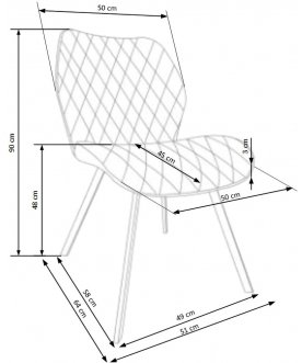 Стул на металлокаркасе K360