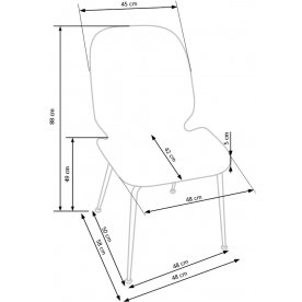Стул на металлокаркасе K381