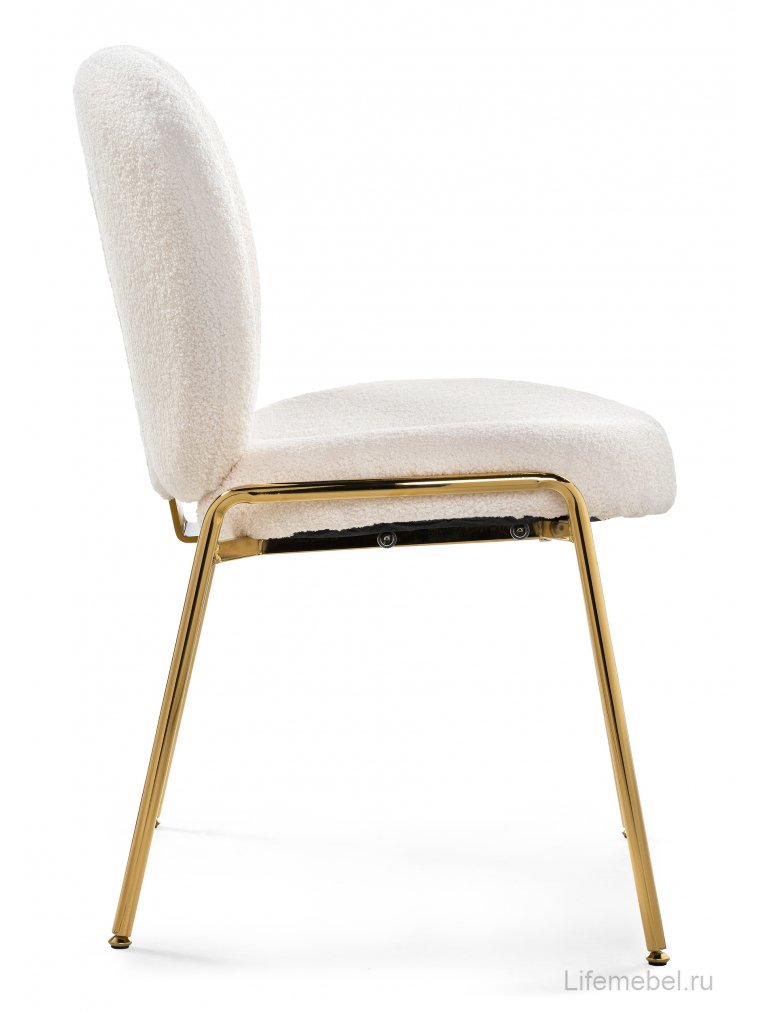 Стул на металлокаркасе Kalipso 1 white / gold