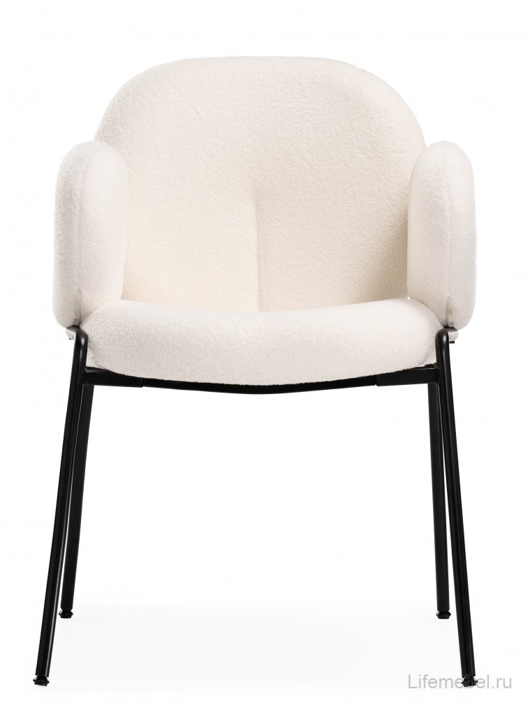 Стул на металлокаркасе Kalipso white / black