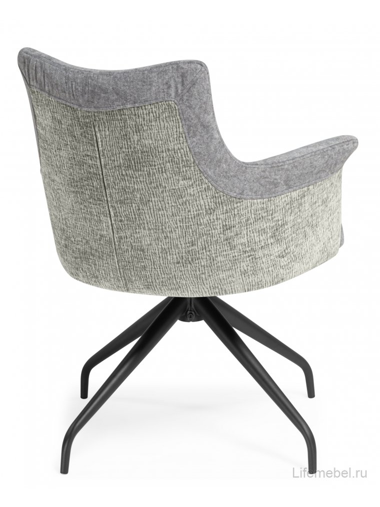 Стул на металлокаркасе Kaser 360 крутящийся grey / black