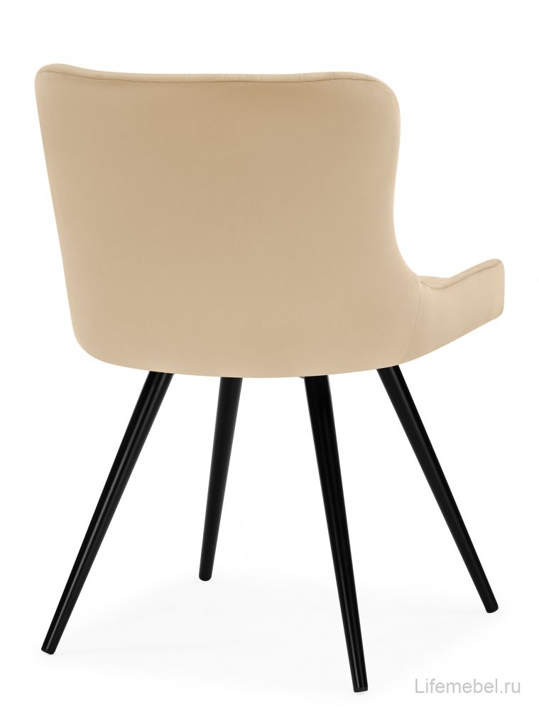 Кресло Хабри крутящееся бежевый / черный глянец