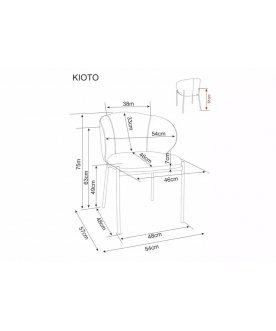 Стул на металлокаркасе Kioto