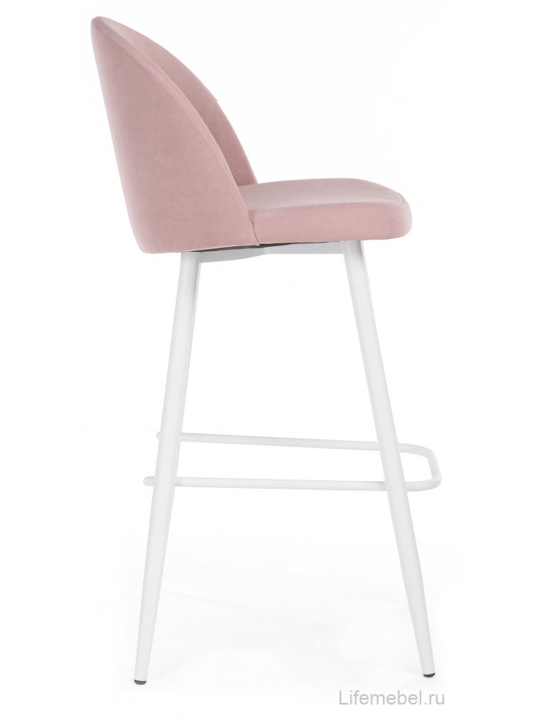 Барный стул Сондре пыльно-розовый / белый