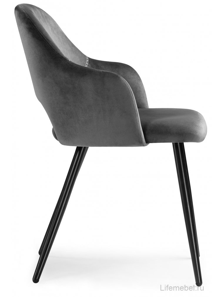 Стул на металлокаркасе Konor dark gray