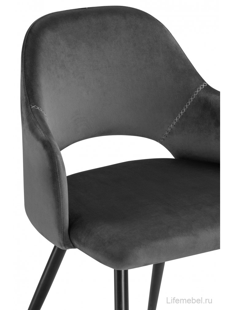 Стул на металлокаркасе Konor dark gray