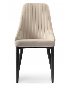 Стул на металлокаркасе Kora beige / black