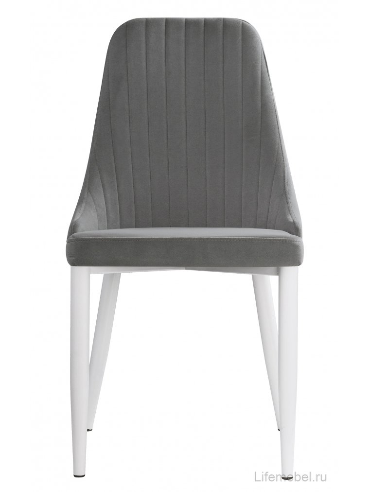 Стул на металлокаркасе Kora gray new / white