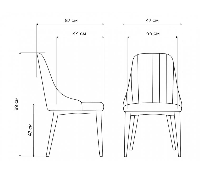Стул на металлокаркасе Kora green / black