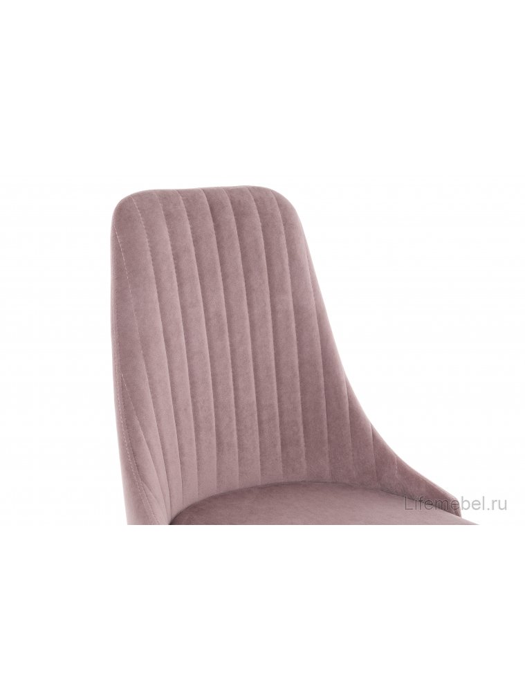 Стул на металлокаркасе Kora light purple / black
