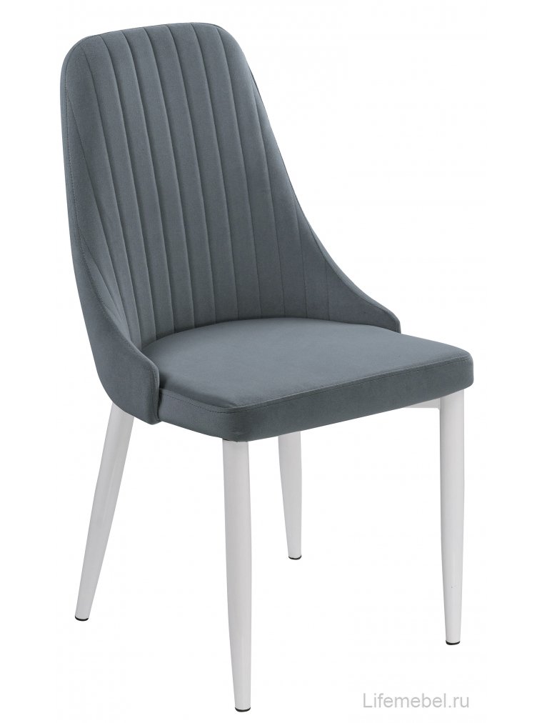 Стул на металлокаркасе Kora white / gray
