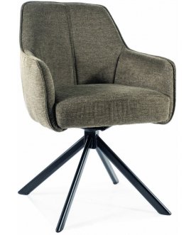 Стул на металлокаркасе Notti brego 07 серый / черный