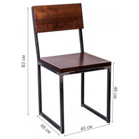 Стул на металлокаркасе Квадро