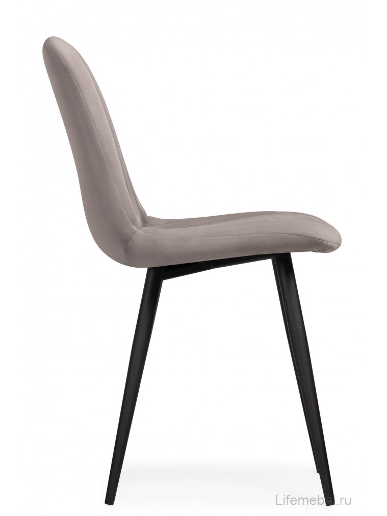 Стул на металлокаркасе Лайн латте / черный