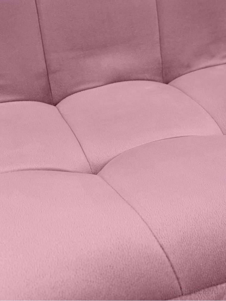 Стул на металлокаркасе Леон классика / пудровый / чёрные ножки