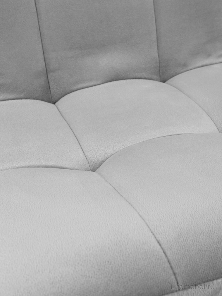 Стул на металлокаркасе Леон классика / серый / чёрные ножки