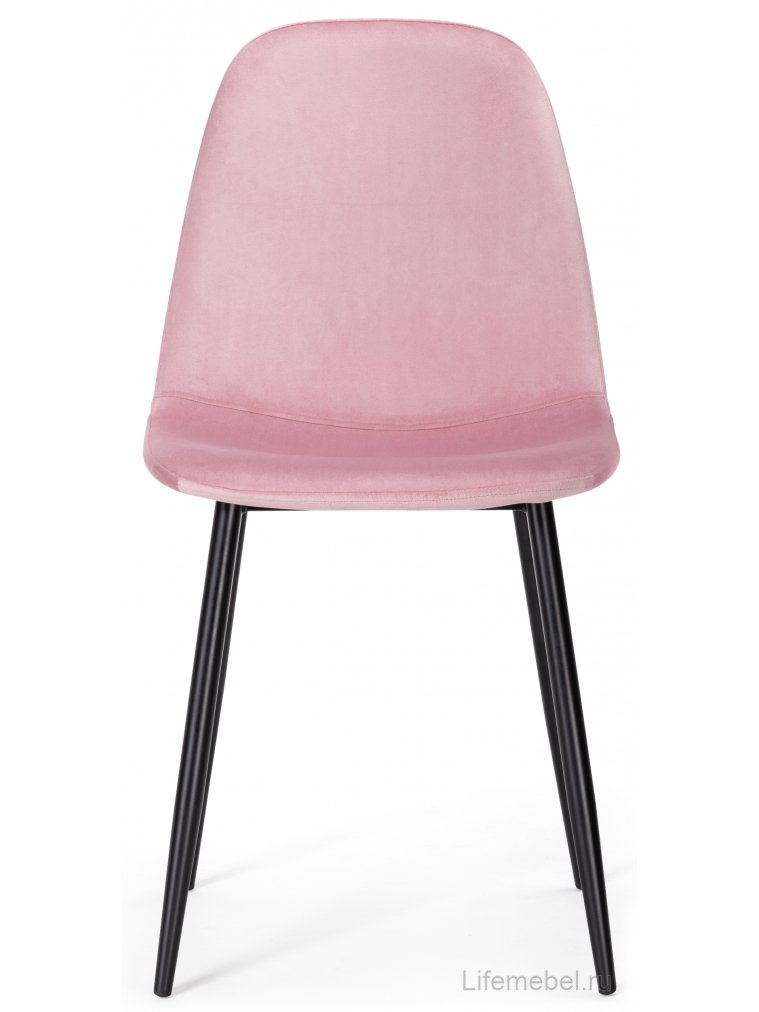 Стул на металлокаркасе Lilu pink / black