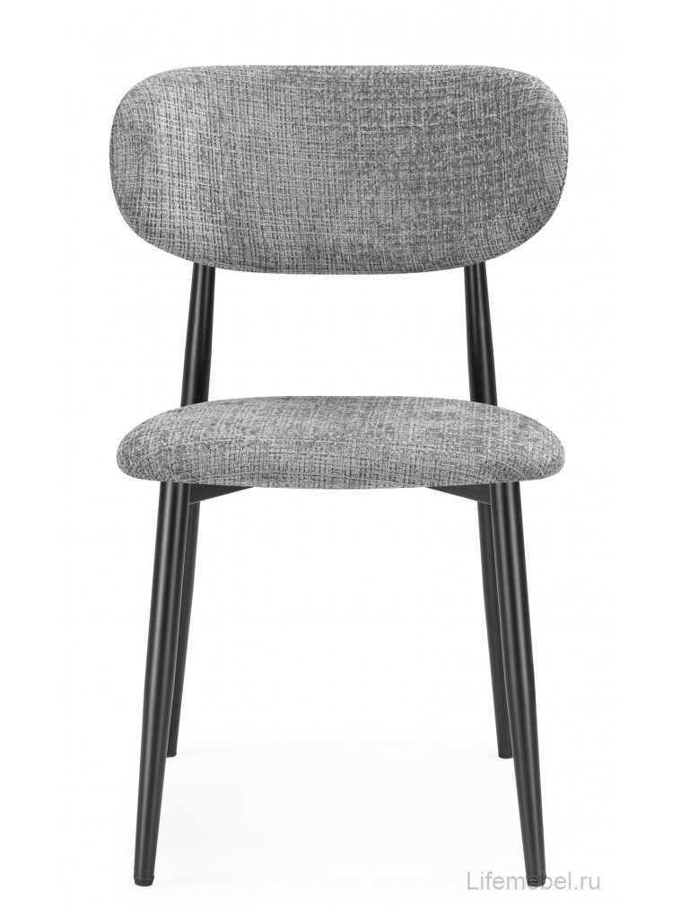 Стул на металлокаркасе Lisbon серый / черный