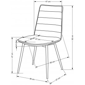 Стул на металлокаркасе Лонни