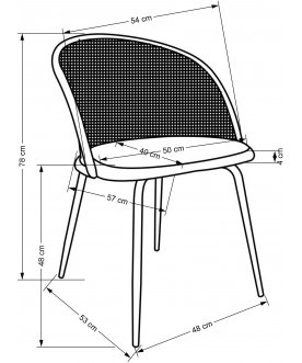 Стул на металлокаркасе K508