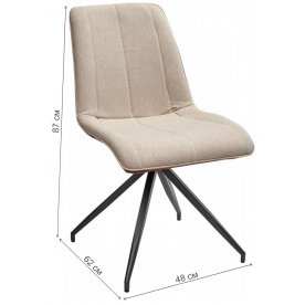 Стул на металлокаркасе Mae