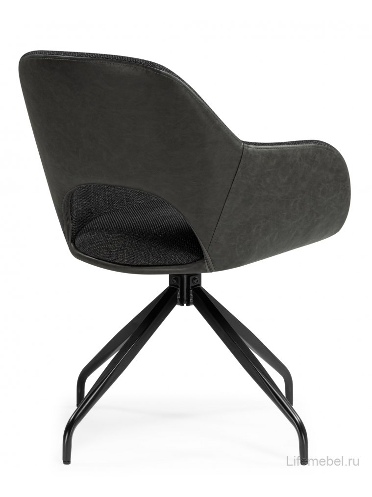 Стул на металлокаркасе Memfis graphite / black