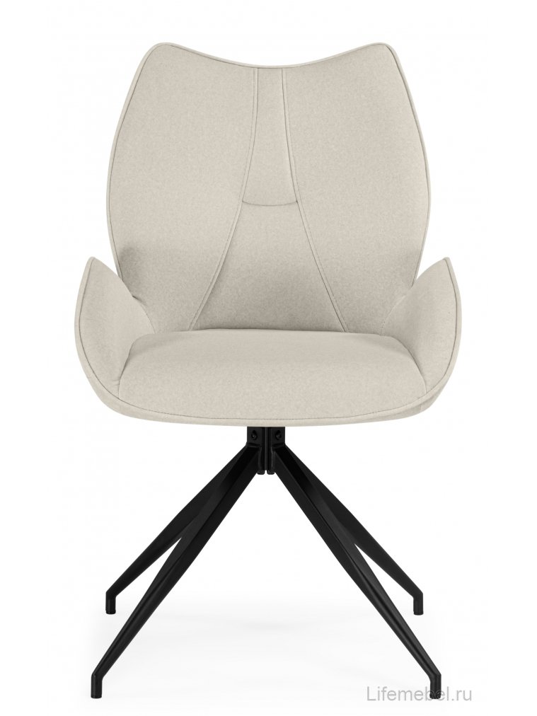 Стул на металлокаркасе Miranda 360 крутящийся beige / black
