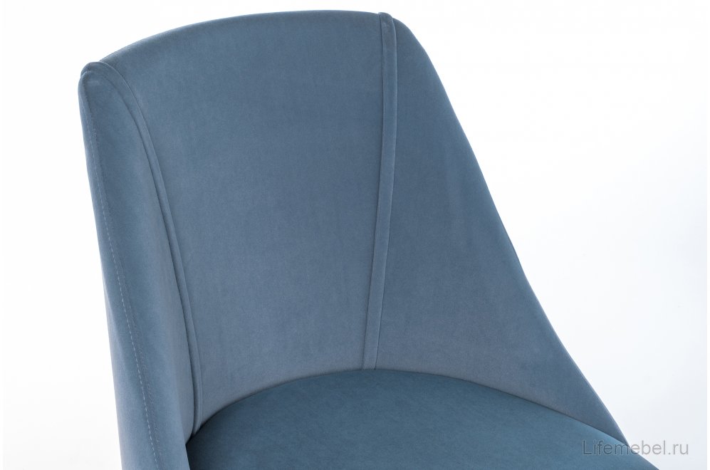 Стул на металлокаркасе Morgan blue / black