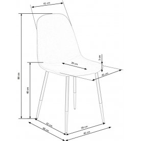 Стул на металлокаркасе K379