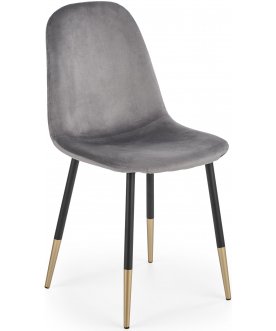 Металлический стул K379 серый / черный