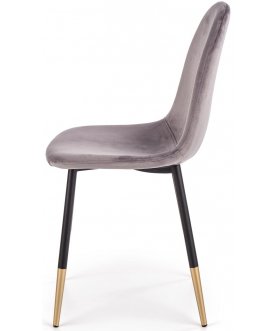 Металлический стул K379 серый / черный