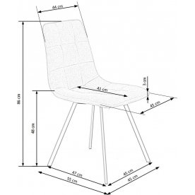Стул на металлокаркасе K402