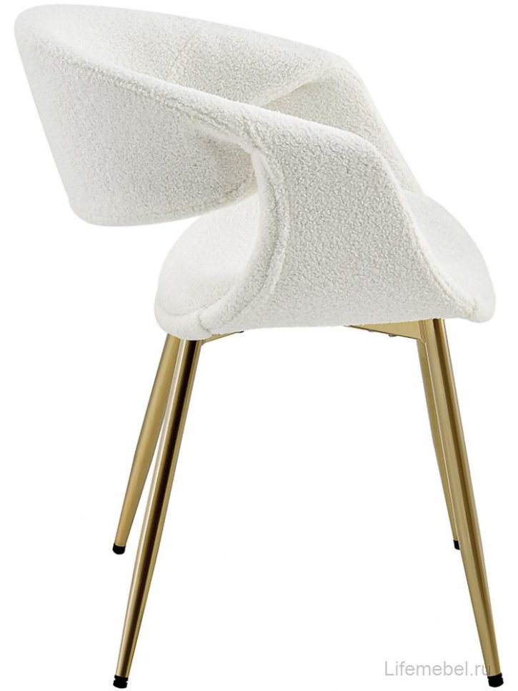 Стул на металлокаркасе JY1829Q-T белый / золото