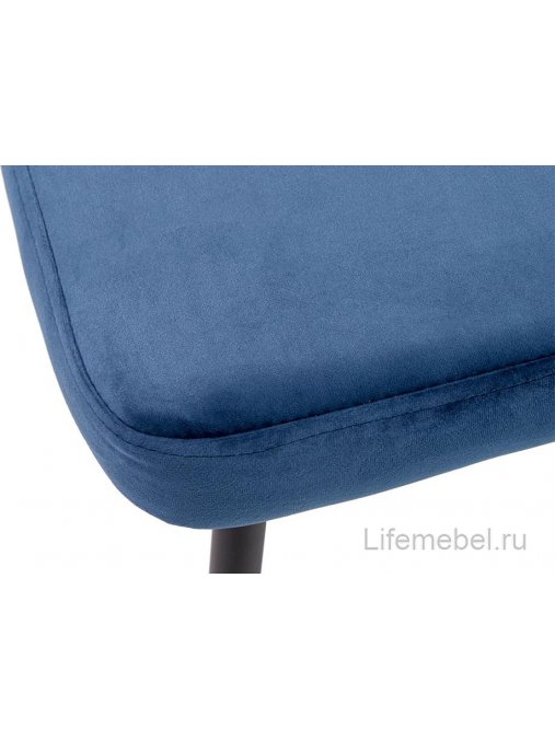 Стул на металлокаркасе Peki синий / горчичный