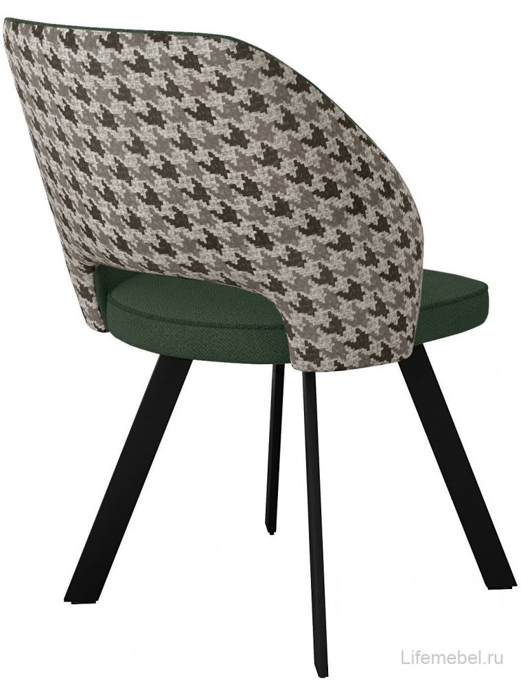 Стул на металлокаркасе поворотный DikLine 274 зеленый / черный