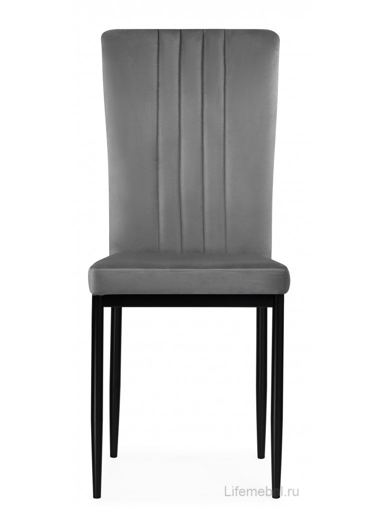 Стул на металлокаркасе Rek dark gray / black