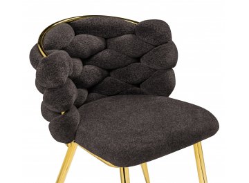 Стул на металлокаркасе Rendi gold /  gray