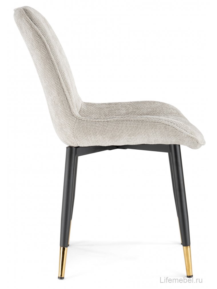 Стул на металлокаркасе Seda 1 latte / black / gold