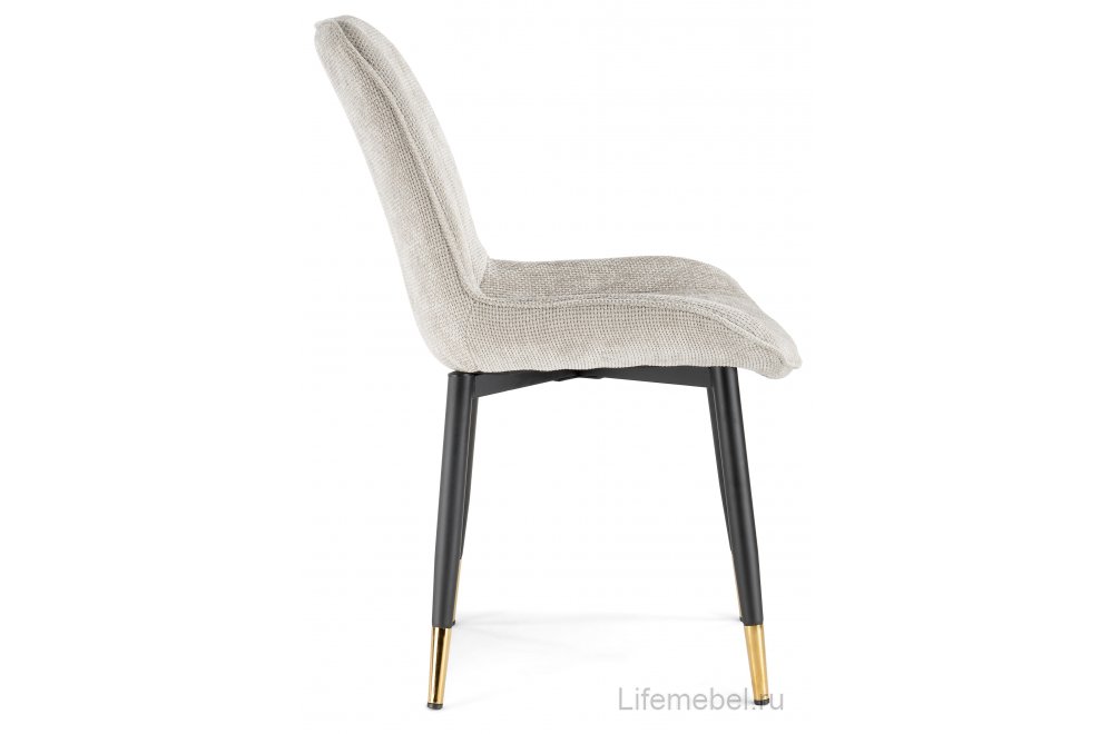 Стул на металлокаркасе Seda 1 latte / black / gold