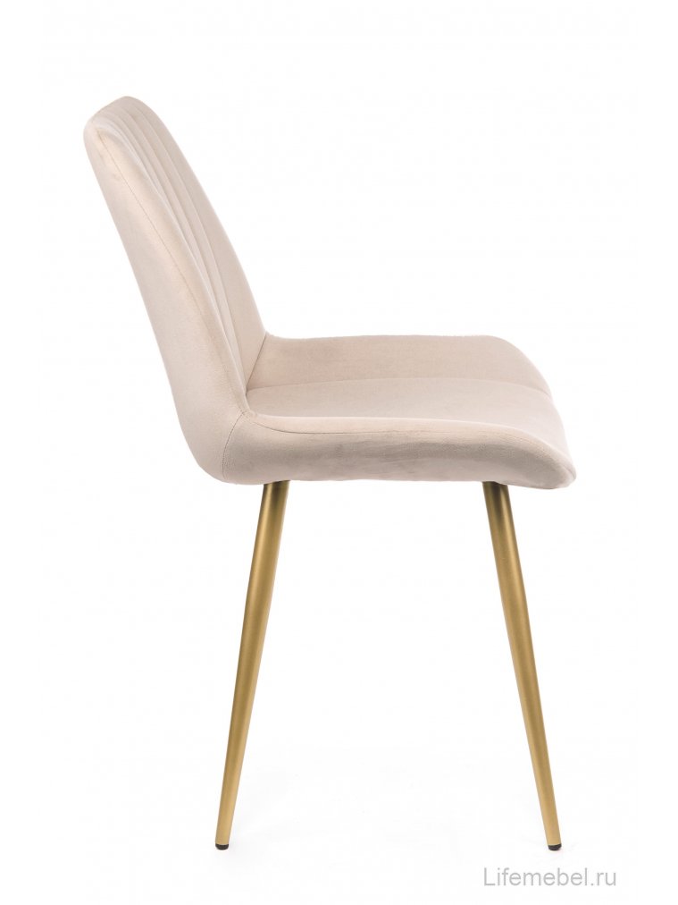 Стул на металлокаркасе Седа 360 бежевый (zd 210) / золотой